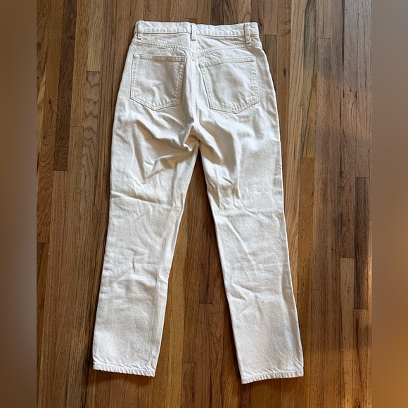 Reformation Cynthia High Rise Straight Jeans White - Picture 8 of 8